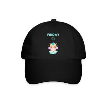 Vendredi chargement, vous ne vivez qu’une fois,Week-end - Casquette classique - noir/noir - Devant