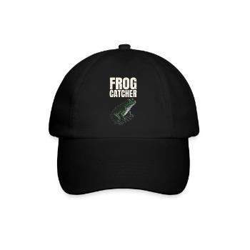 Frog Catcher Froggy Herpetologist Amphibian Toad L - Baseball Cap - black/black - Front