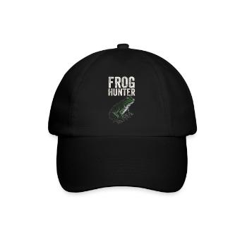 Herpetologist Amphibian Toad Lover Cool Frog Hunte - Baseball Cap - black/black - Front