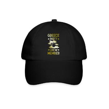 Greece Party Crew - Baseball Cap - black/black - Front