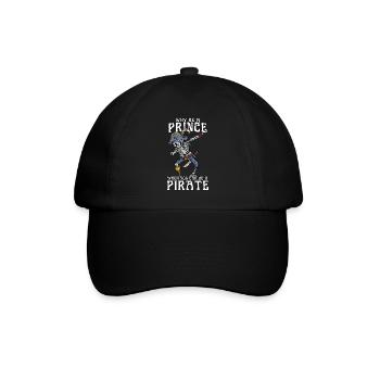 Pourquoi être un prince quand on peut être un pirate - Casquette classique - noir/noir - Devant