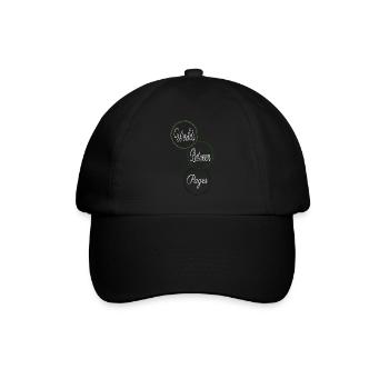 present idea literary genres virtual escape - Baseball Cap - black/black - Front