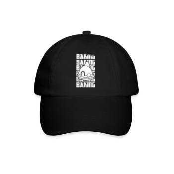 Pâtisserie amusante - Casquette classique - noir/noir - Devant