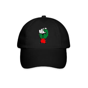 Bulgaria flag fist used - Baseball Cap - black/black - Front