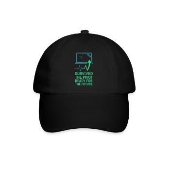 Startup Founder Survivor Burnout Recover - Baseball Cap - black/black - Front