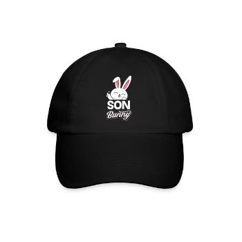 Joyeuse Pâques, douce chasse aux œufs du lapin, œufs de Pâques - Casquette classique - noir/noir - Devant