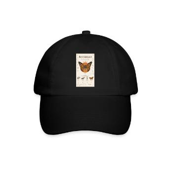 Cycle d’affiches d’art papillon nature - Casquette classique - noir/noir - Devant