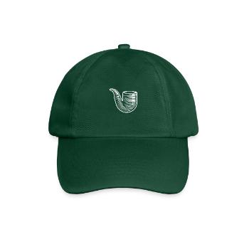 Pipe à tabac VIntage avec tradition et style - Casquette classique - vert bouteille - Devant