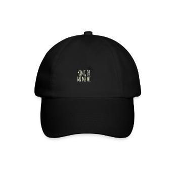 king of mimimi Funny whining humor - Baseball Cap - black/black - Front
