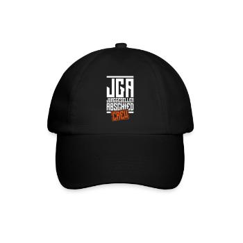 jga bachelor party crew - Baseball Cap - black/black - Front