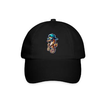 Hippocampe Hippocampe - Casquette classique - noir/noir - Devant