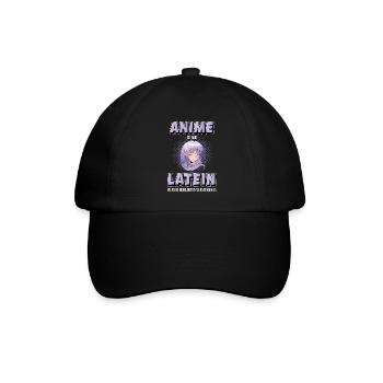 Anime Spruch Cosplay Manga Geek Geschenk lustig - Baseballkappe - Schwarz/Schwarz - Vorne