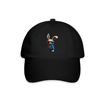 Rabbit - Baseballkappe - Schwarz/Schwarz - Vorne