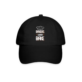 Baking Baker - Baseball Cap - black/black - Front