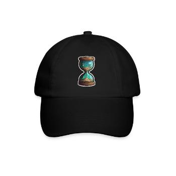 Hourglass, Sand Glass, Clock, Countdown, Sand Glass, Time - Baseball Cap - black/black - Front