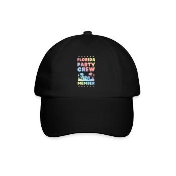 Équipe de fête en Floride - Casquette classique - noir/noir - Devant