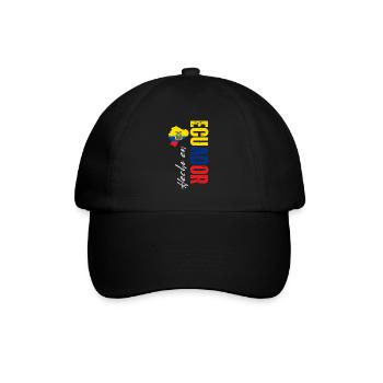 Fabriqué en Équateur, fierté équatorienne - Casquette classique - noir/noir - Devant