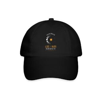 I'm A Cancer Girl I Was Born Wit... - Baseballkappe - Schwarz/Schwarz - Vorne