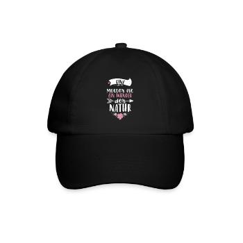 Eine Mutter ist ein Wunder der N... - Baseballkappe - Schwarz/Schwarz - Vorne