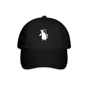 Nette Abenteuer Wandern Pinguine Wildlife - Baseballkappe - Schwarz/Schwarz - Vorne