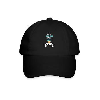 Fun Gift Summer Beach Turtle - Baseball Cap - black/black - Front