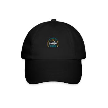 je peux pas j'ai thon drôles cadeau peche pêche - Casquette classique - noir/noir - Devant