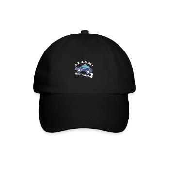 Alarm ich bin schon 2 Polizei - Baseballkappe - Schwarz/Schwarz - Vorne