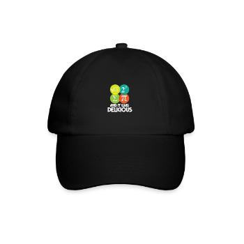 I Ate Some Pie and It Was Delicious Math Pun Pi - Baseball Cap - black/black - Front