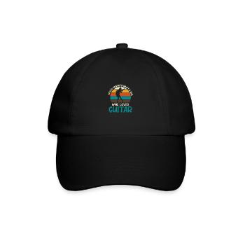 Guitare Musique Acoustique Guitare Guitariste Basse Li - Casquette classique - noir/noir - Devant