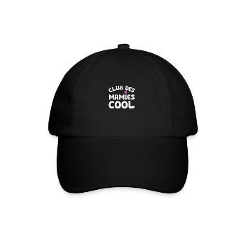 club des mamies cool - Casquette classique - noir/noir - Devant