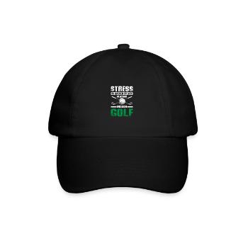 Conception de golf stressante amusante pour les golfeurs - Casquette classique - noir/noir - Devant
