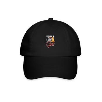Just want to hang with my girl golden retriever - Baseballkappe - Schwarz/Schwarz - Vorne