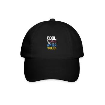 Cool girls play water polo - Baseball Cap - black/black - Front
