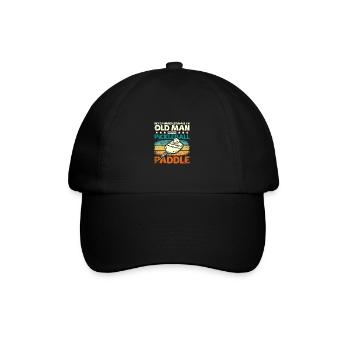 Sous-estimer un vieil homme avec une pagaie de pickleball - Casquette classique - noir/noir - Devant
