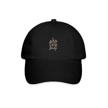 Soyez votre propre genre de beau papillon - Casquette classique - noir/noir - Devant