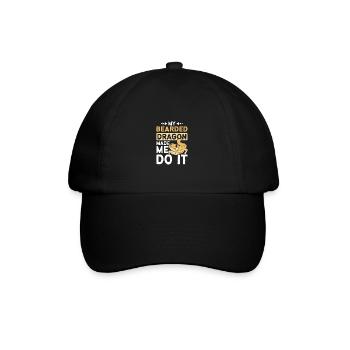 C’est mon dragon barbu qui m’a poussé à le faire - Casquette classique - noir/noir - Devant