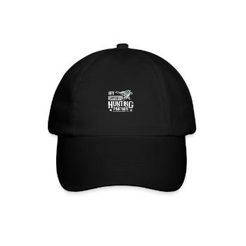 My favorite hunting partner Falconer - Baseball Cap - black/black - Front