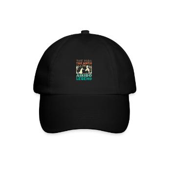 The man the myth the aikido legend - Baseball Cap - black/black - Front