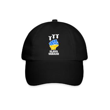 Slava ukraini - Baseball Cap - black/black - Front