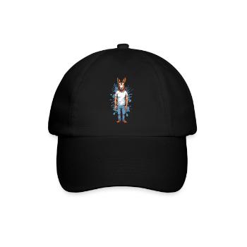 Donkey man - Baseball Cap - black/black - Front