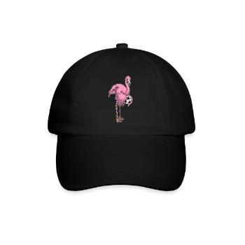 Flamingo Joueur de football Football - Casquette classique - noir/noir - Devant