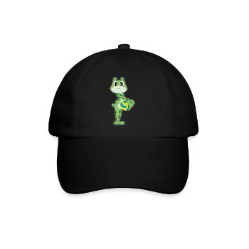 Frog Volleyball Player Volleyball Sports - Baseball Cap - black/black - Front