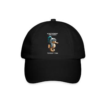 Achievement: smallest tank | Seahorse - Baseball Cap - black/black - Front