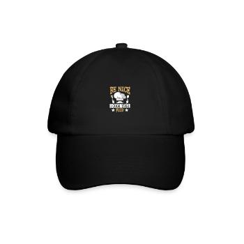 Be Nice I Cook Your Food Lustige Kulinarisches - Baseballkappe - Schwarz/Schwarz - Vorne