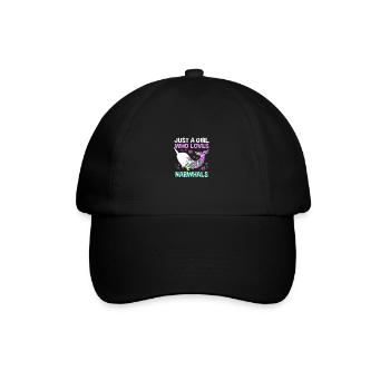 Narwhal - Baseball Cap - black/black - Front