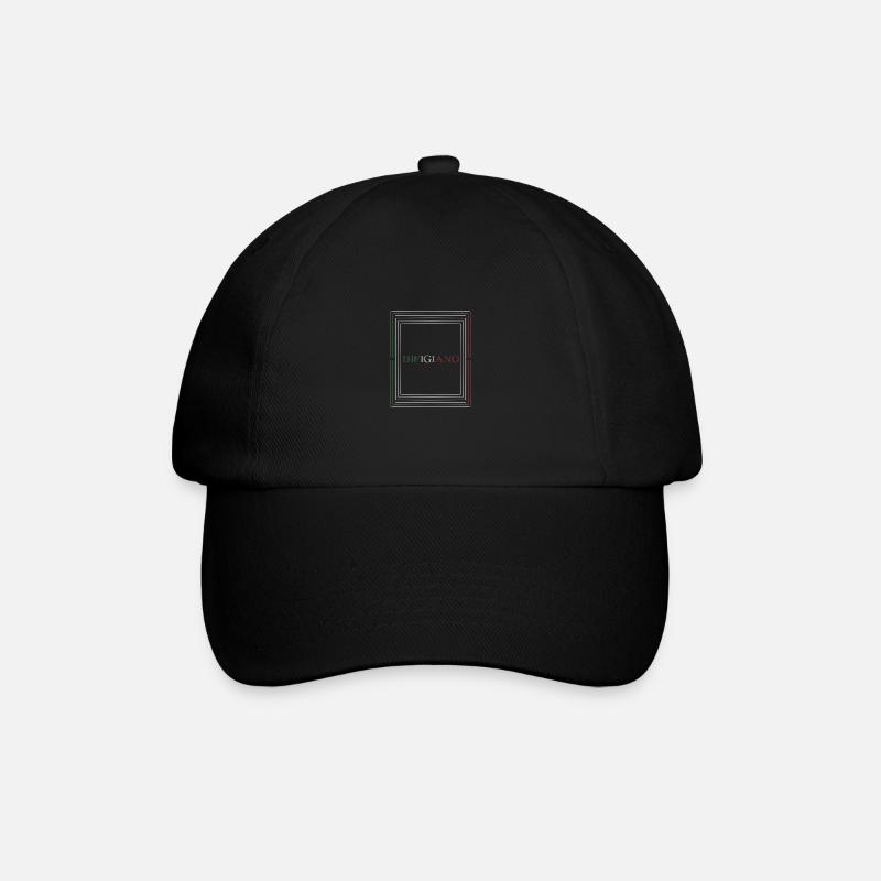 Difigiano Italienisch Witzig Design Geschenk - Baseballkappe - Schwarz/Schwarz