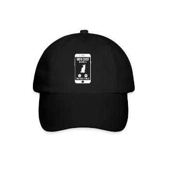Mon chat m'appelle - Faut que j'y aille - Casquette classique - noir/noir - Devant
