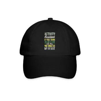 Activity Assistant Appreciation - Baseballkappe - Schwarz/Schwarz - Vorne