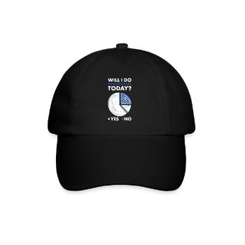 Sport Will I Go Powerlifting Today Powerlifting - Baseball Cap - black/black - Front