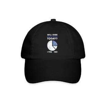 Sport vais-je faire de l’équitation aujourd’hui - Casquette classique - noir/noir - Devant